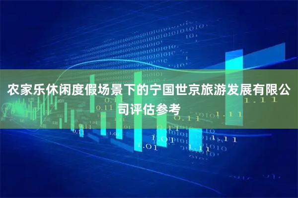 农家乐休闲度假场景下的宁国世京旅游发展有限公司评估参考